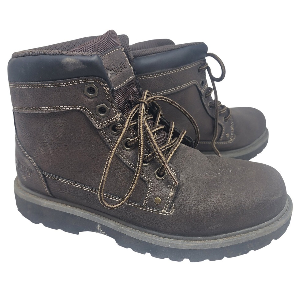 Denali Mens Brown Work Hiking Boots Lace Up‎ Ankle Lug Sole Size 8.5